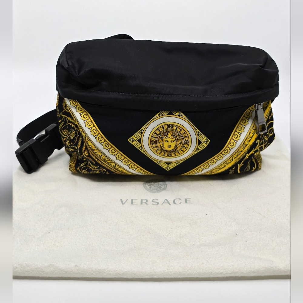 Versace Baracco Nylon Belt Bag
